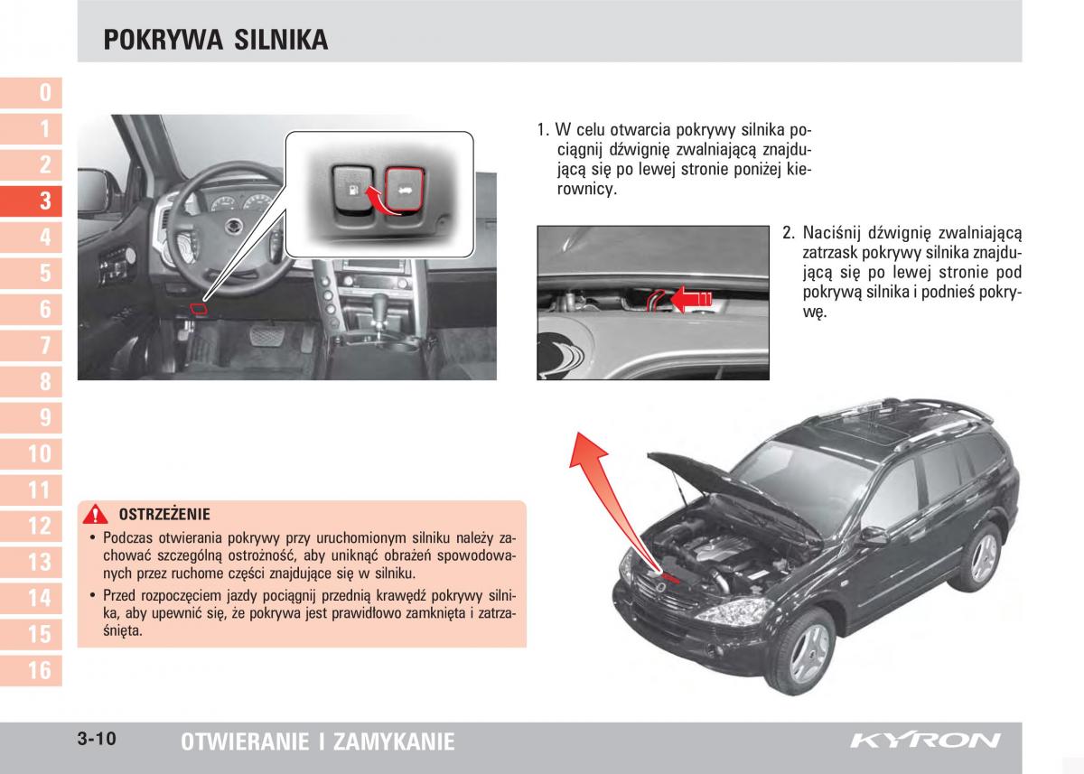 SsangYong Kyron instrukcja obslugi / page 47