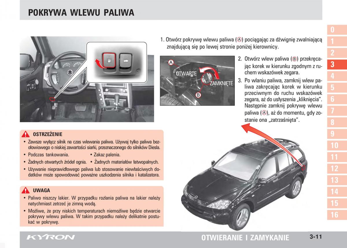 SsangYong Kyron instrukcja obslugi / page 48