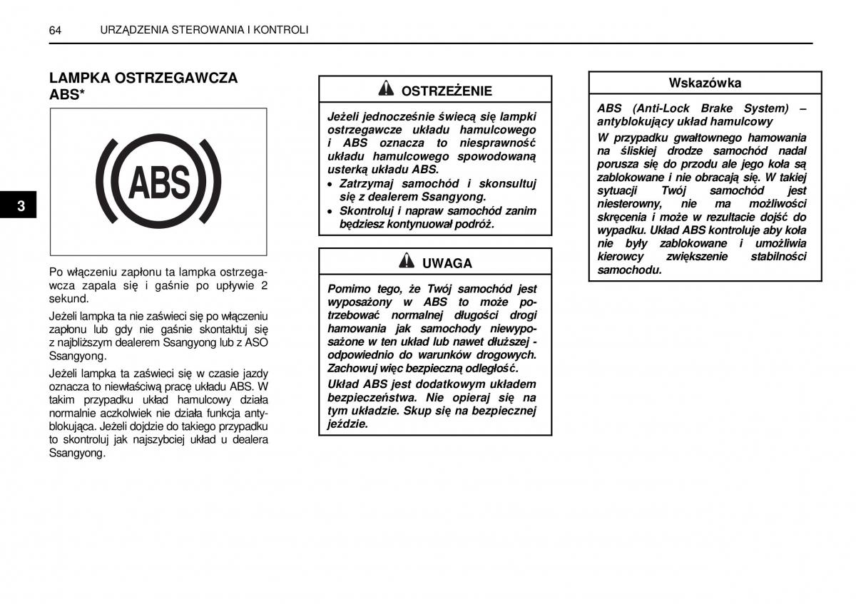 manual  SsangYong Rexton I 1 instrukcja / page 64