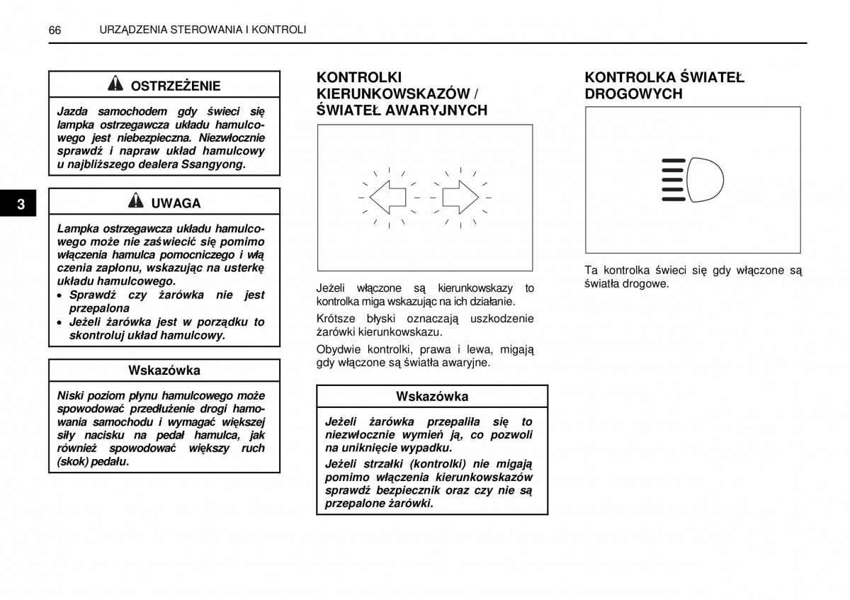 SsangYong Rexton I 1 instrukcja obslugi / page 66