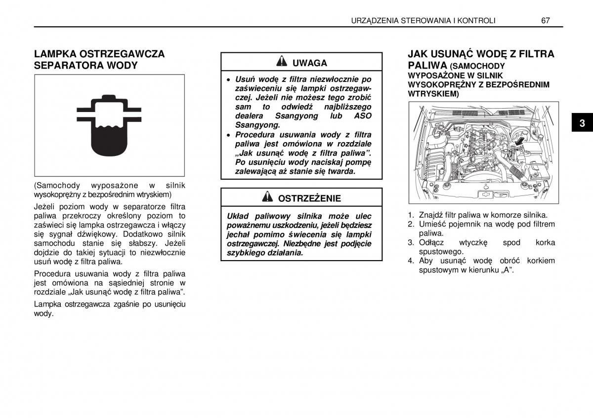 manual  SsangYong Rexton I 1 instrukcja / page 67