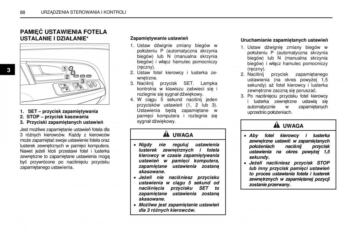 SsangYong Rexton I 1 instrukcja obslugi / page 88