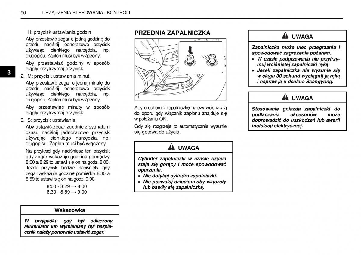 SsangYong Rexton I 1 instrukcja obslugi / page 90