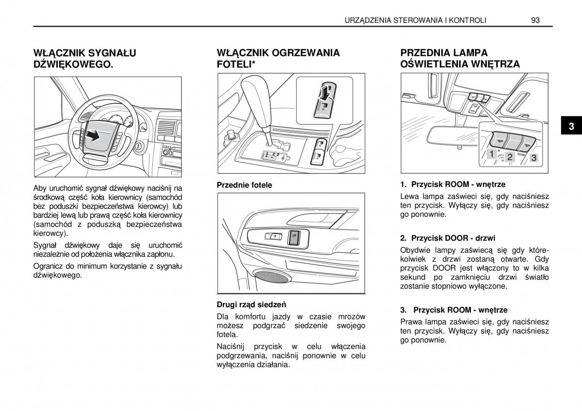 manual  SsangYong Rexton I 1 instrukcja / page 93