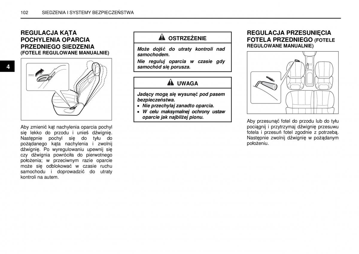 manual  SsangYong Rexton I 1 instrukcja / page 102