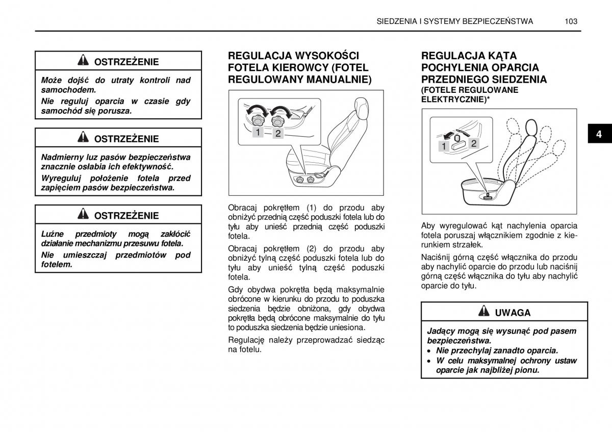 manual  SsangYong Rexton I 1 instrukcja / page 103