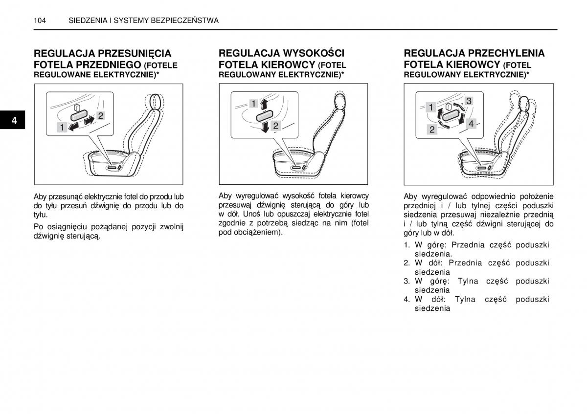 manual  SsangYong Rexton I 1 instrukcja / page 104