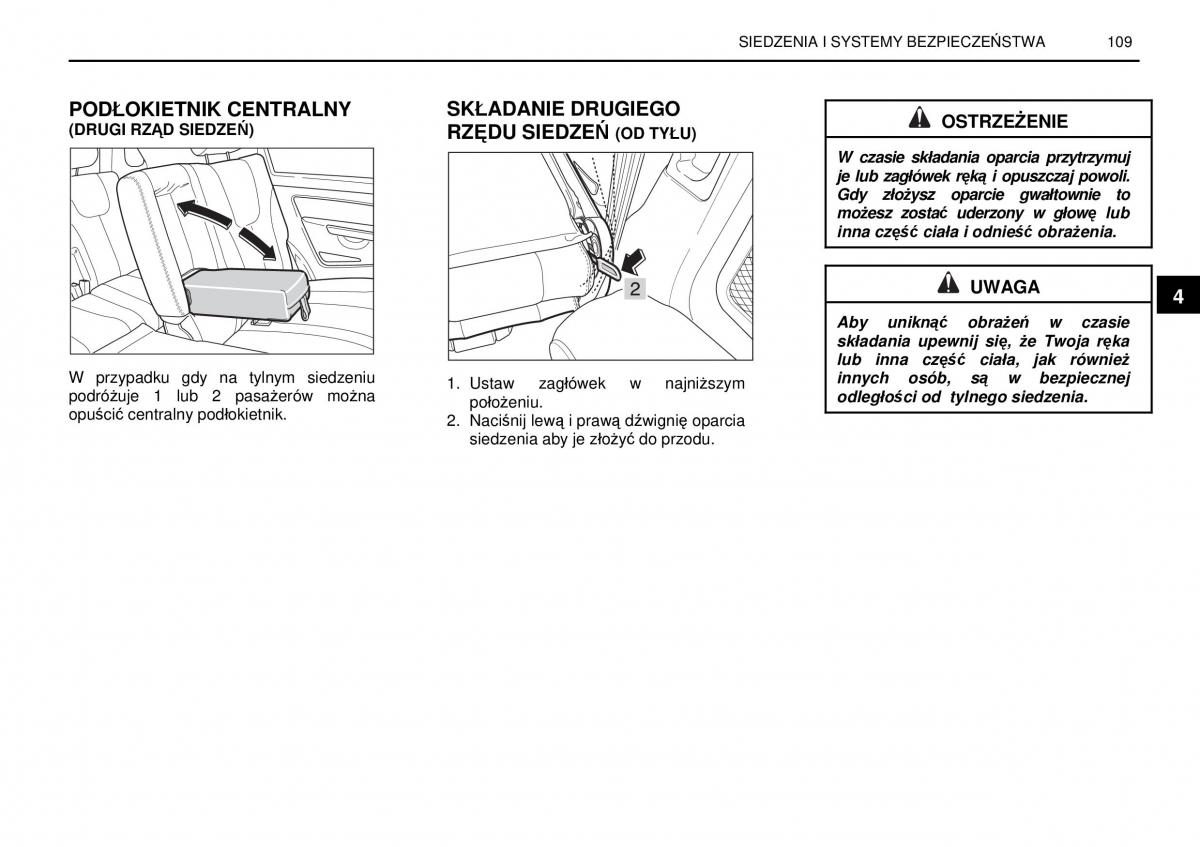 manual  SsangYong Rexton I 1 instrukcja / page 109