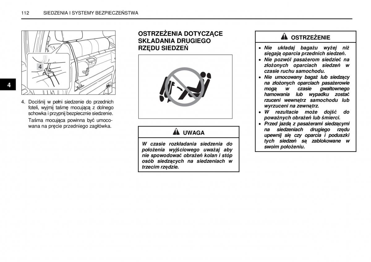 manual  SsangYong Rexton I 1 instrukcja / page 112