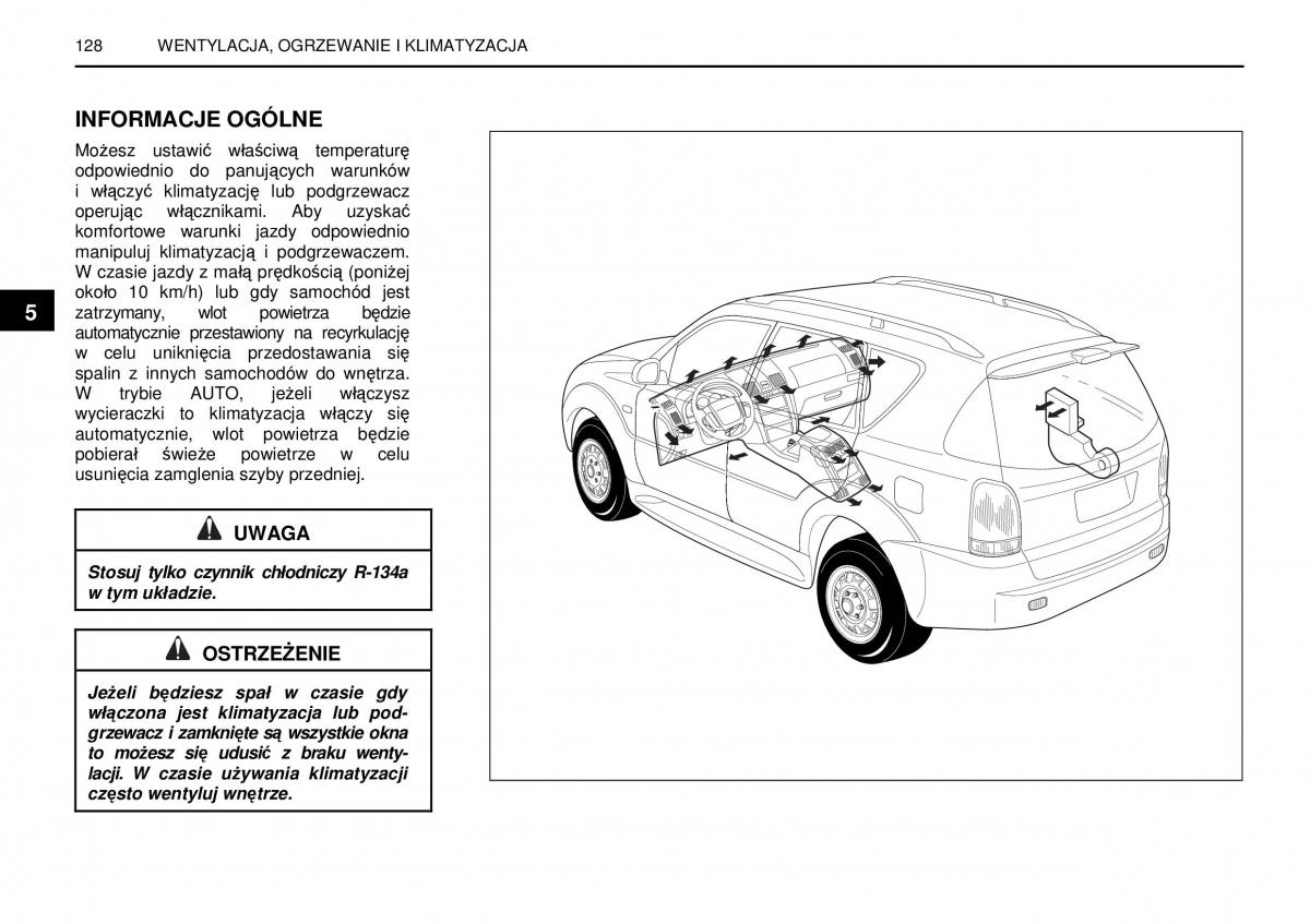 manual  SsangYong Rexton I 1 instrukcja / page 128