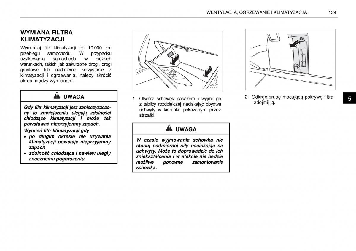 SsangYong Rexton I 1 instrukcja obslugi / page 139