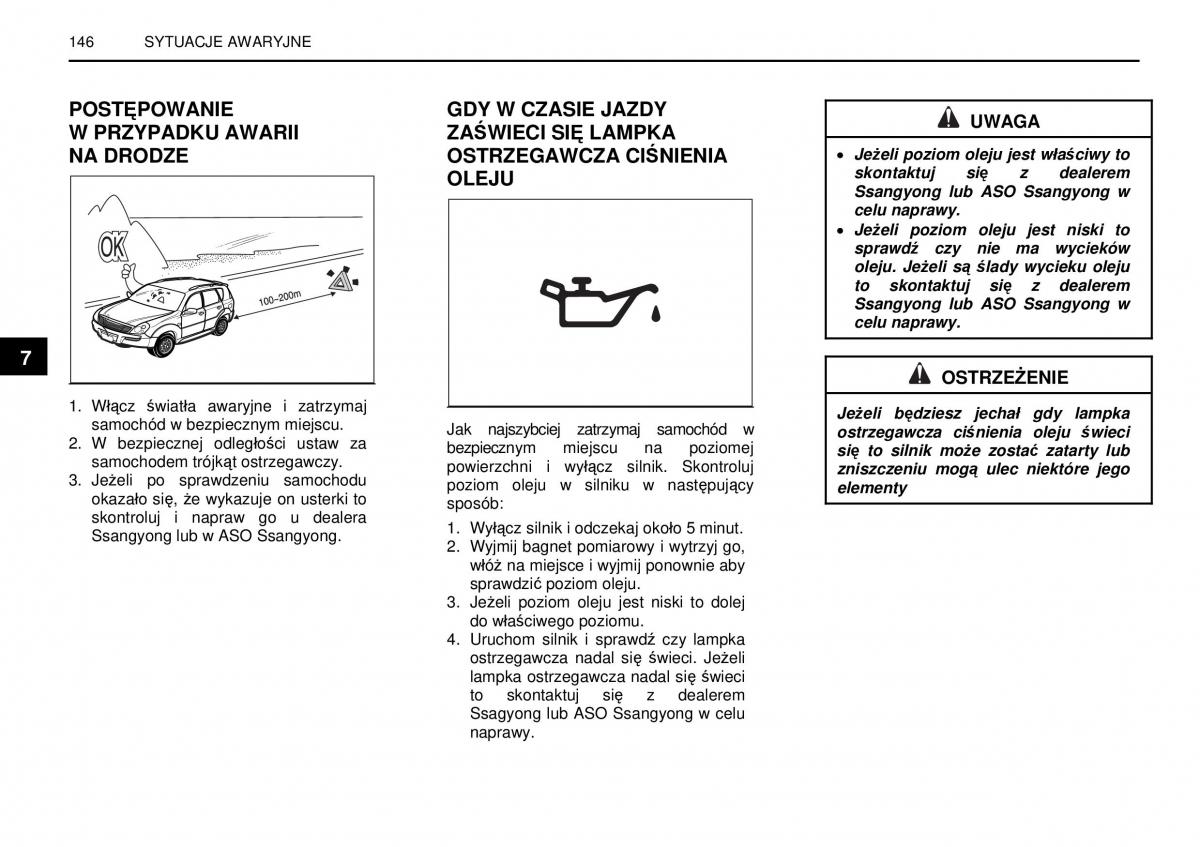 SsangYong Rexton I 1 instrukcja obslugi / page 146