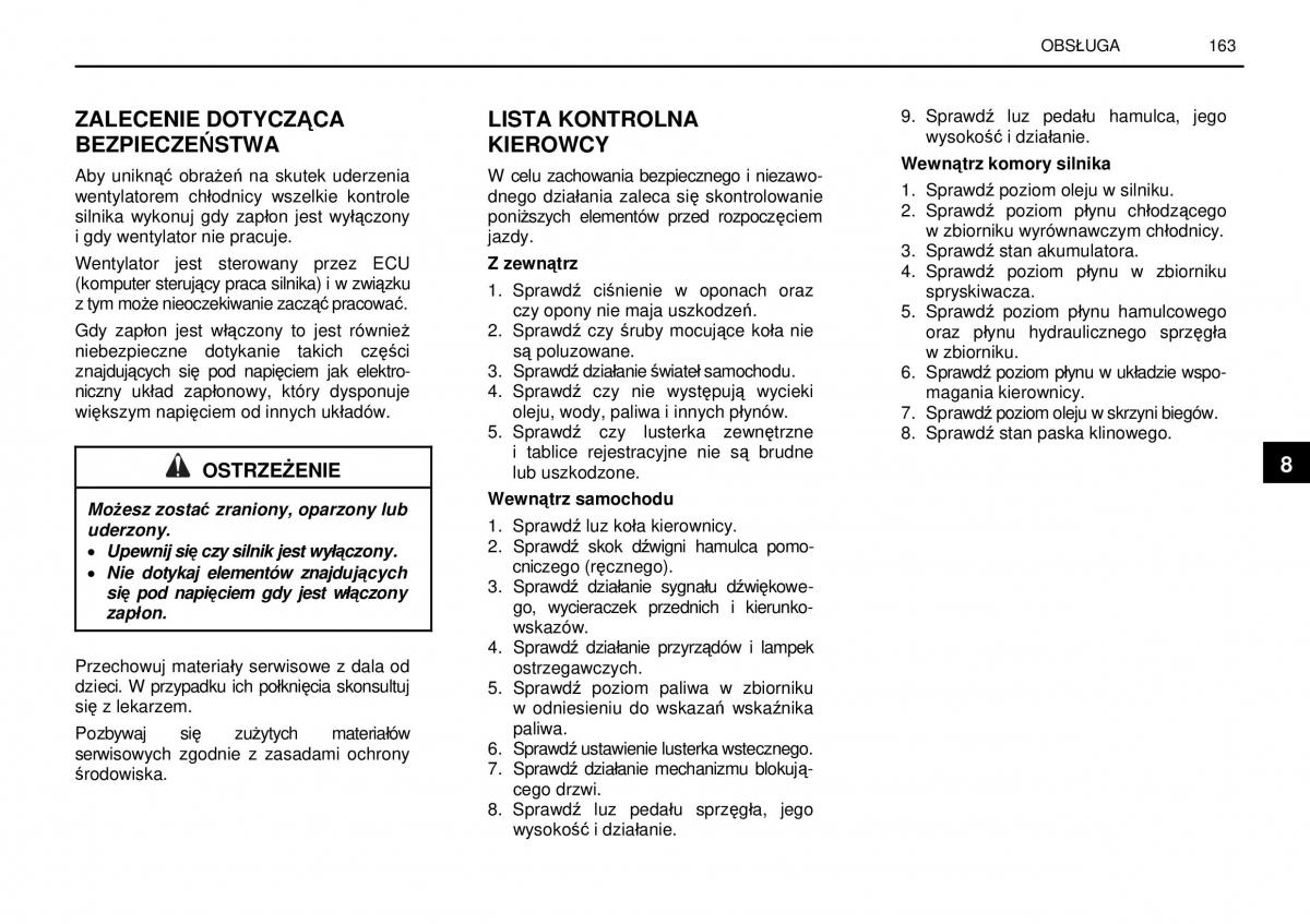 manual  SsangYong Rexton I 1 instrukcja / page 163