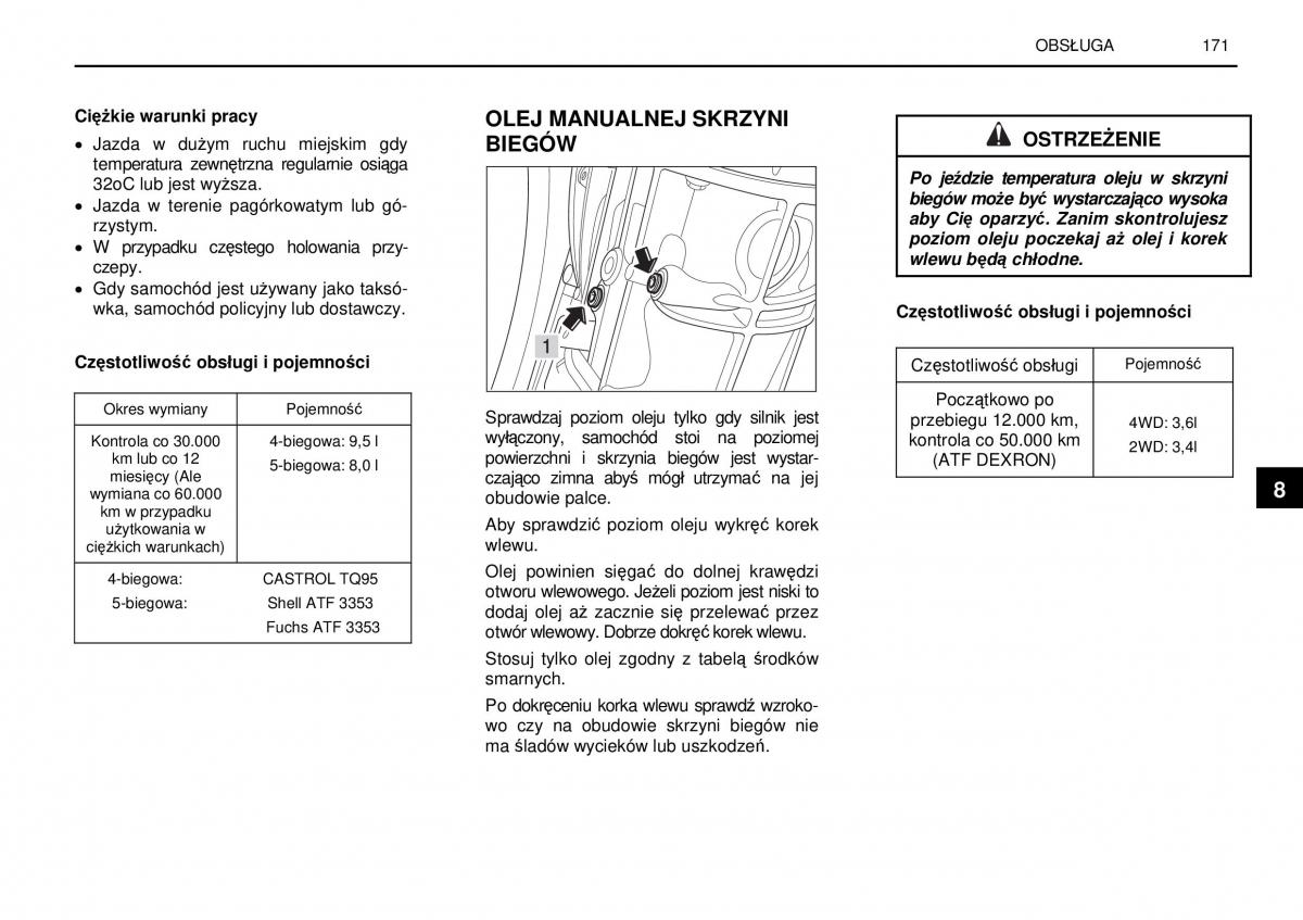 SsangYong Rexton I 1 instrukcja obslugi / page 171