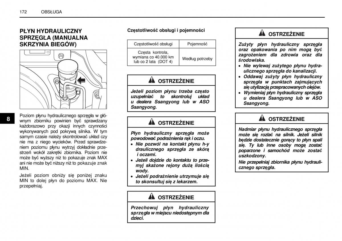 manual  SsangYong Rexton I 1 instrukcja / page 172