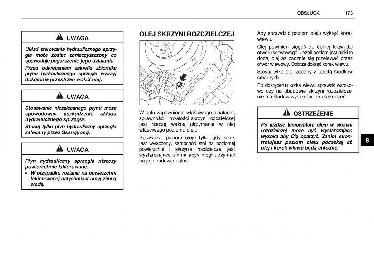 SsangYong Rexton I 1 instrukcja obslugi / page 173