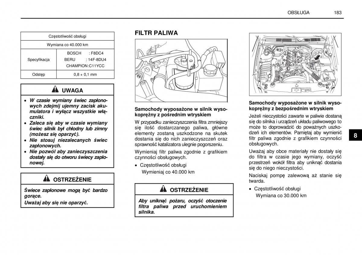 manual  SsangYong Rexton I 1 instrukcja / page 183