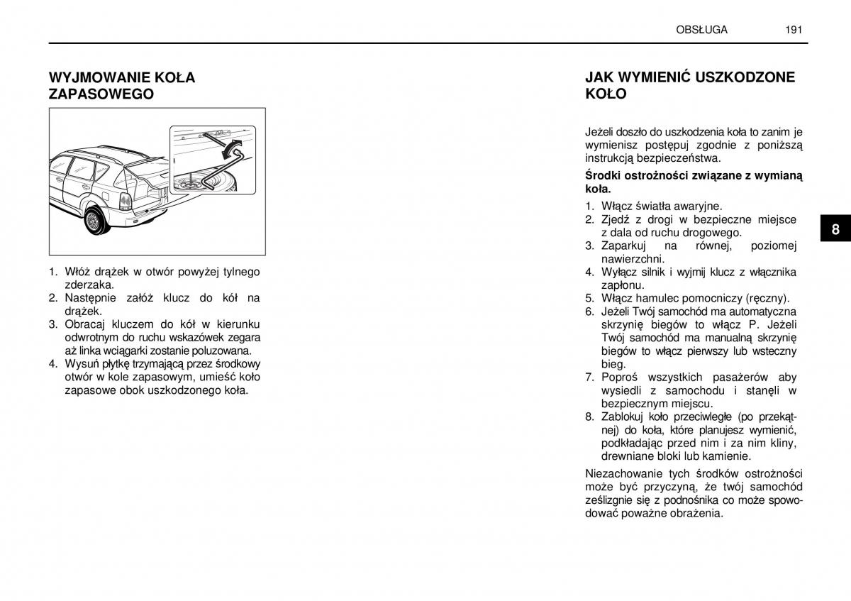 SsangYong Rexton I 1 instrukcja obslugi / page 191