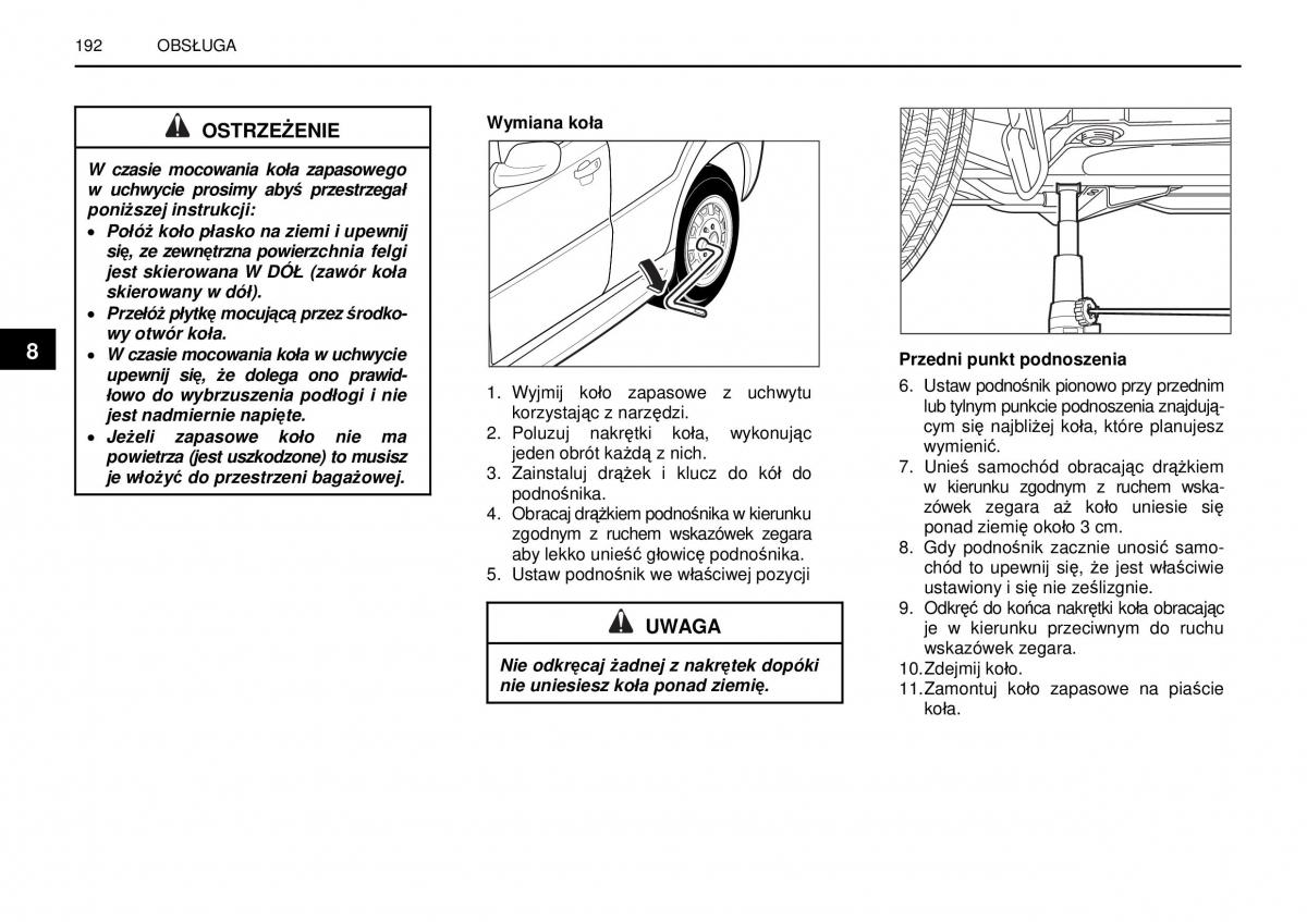 manual  SsangYong Rexton I 1 instrukcja / page 192