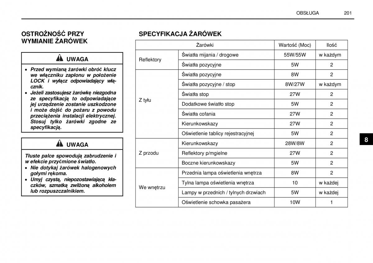 manual  SsangYong Rexton I 1 instrukcja / page 201