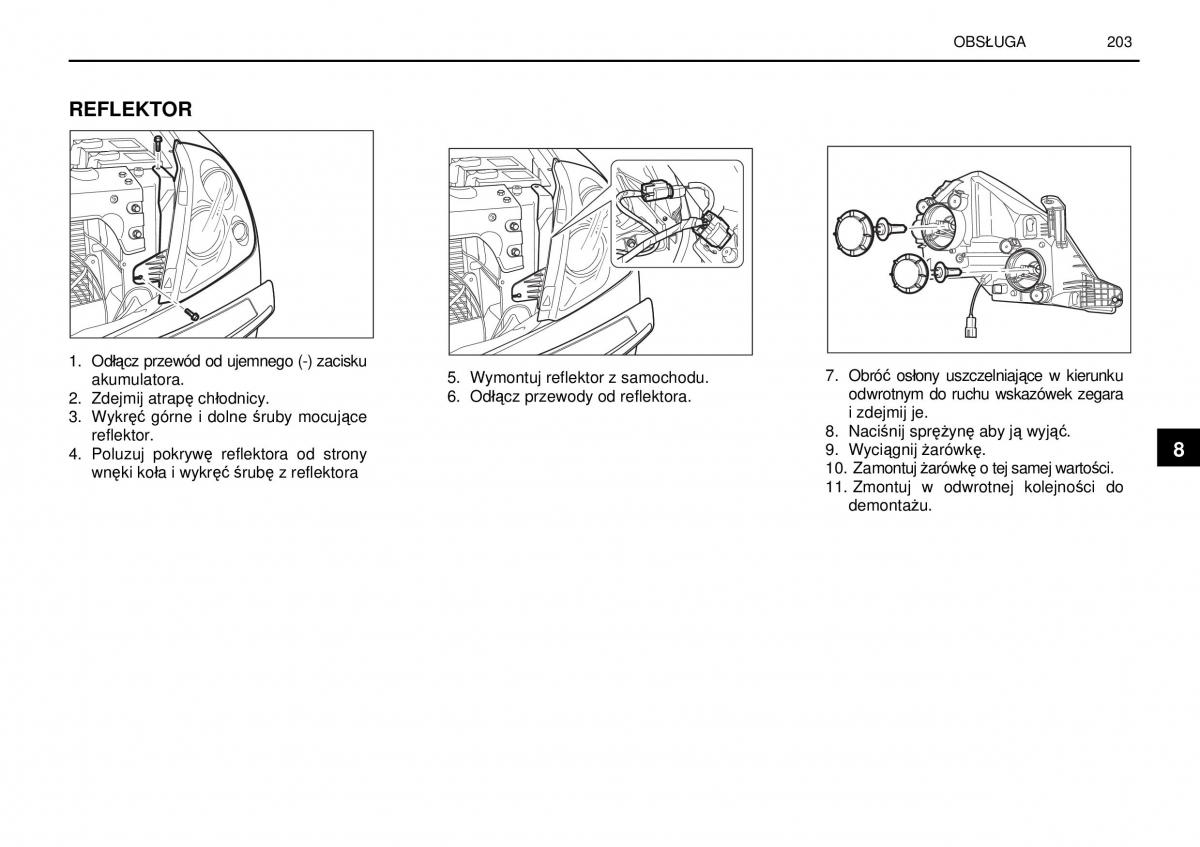 manual  SsangYong Rexton I 1 instrukcja / page 203