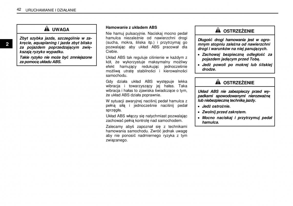 SsangYong Rexton I 1 instrukcja obslugi / page 42