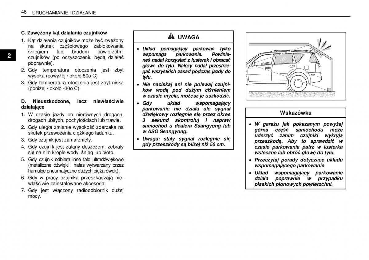 manual  SsangYong Rexton I 1 instrukcja / page 46