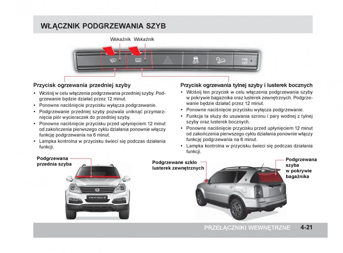 SsangYong Rexton W III 3 instrukcja obslugi / page 106