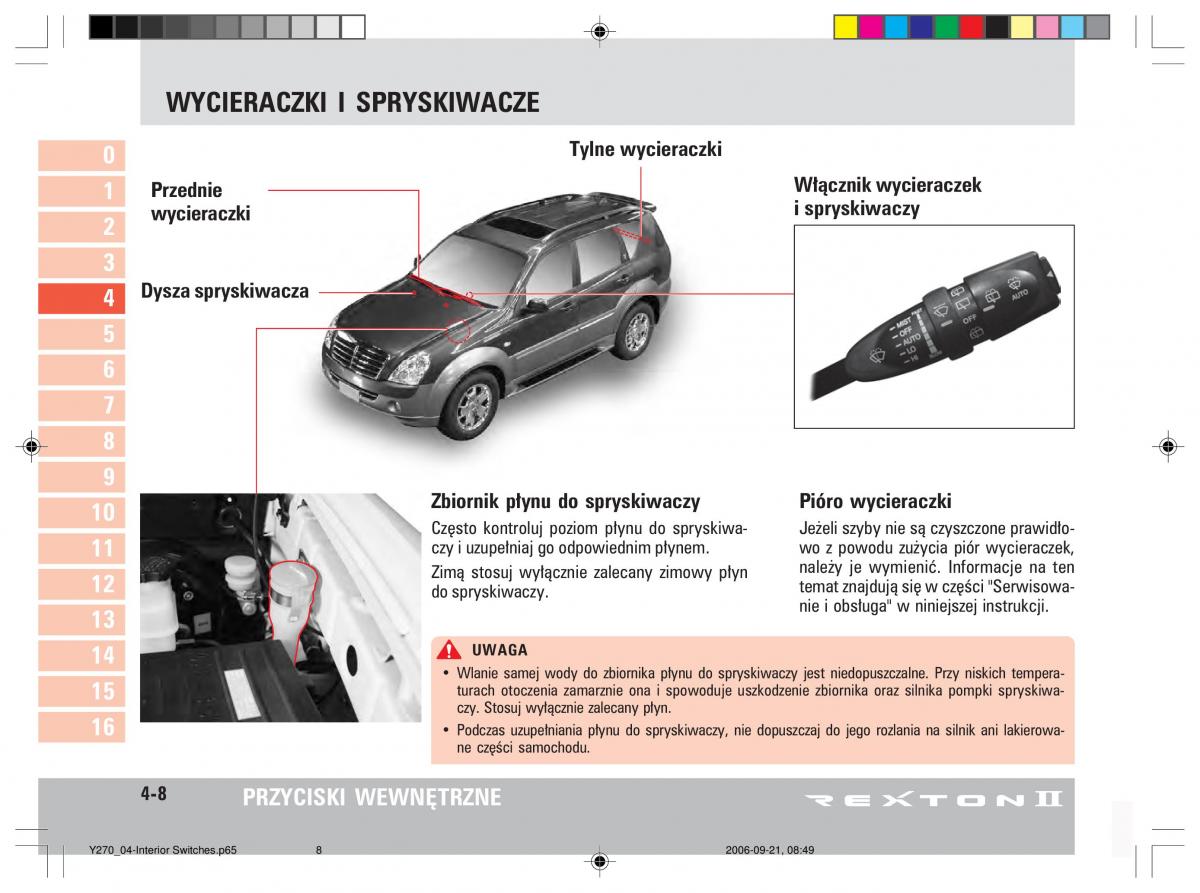 manual  SsangYong Rexton II 2 instrukcja / page 62