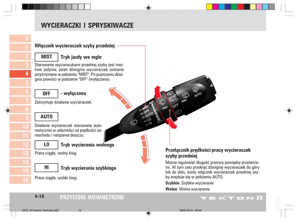 SsangYong Rexton II 2 instrukcja obslugi / page 64