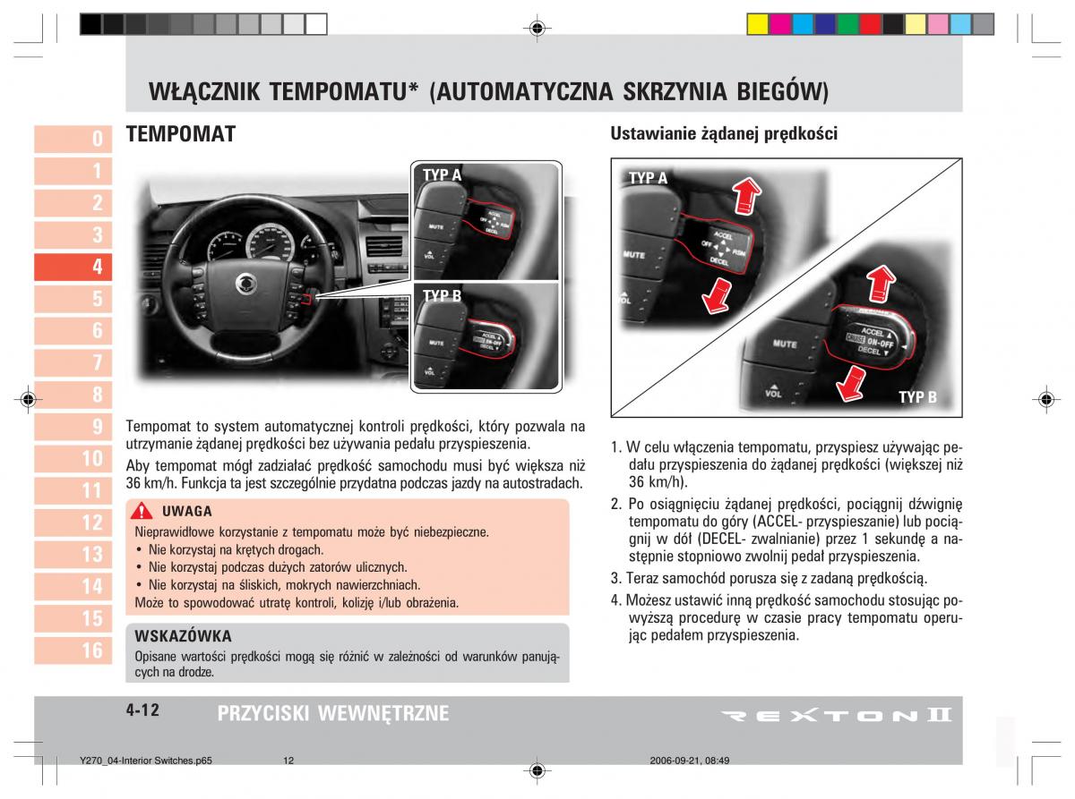 manual  SsangYong Rexton II 2 instrukcja / page 66