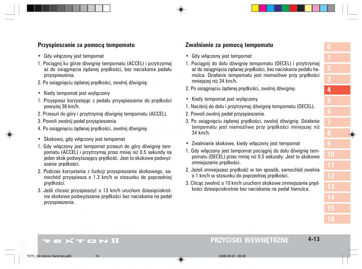 manual  SsangYong Rexton II 2 instrukcja / page 67