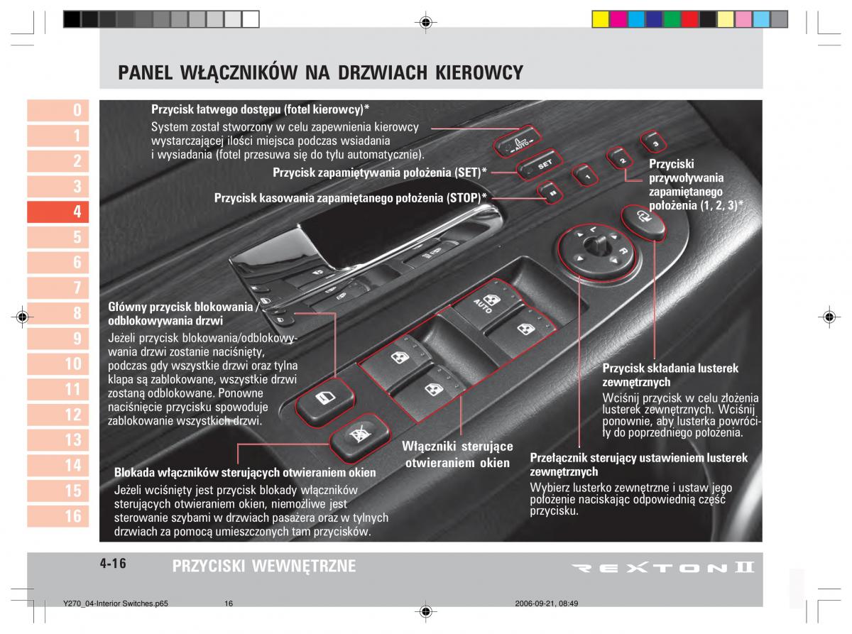 manual  SsangYong Rexton II 2 instrukcja / page 70