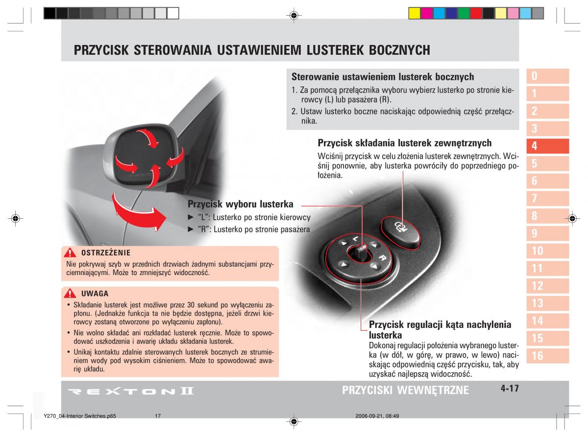 manual  SsangYong Rexton II 2 instrukcja / page 71