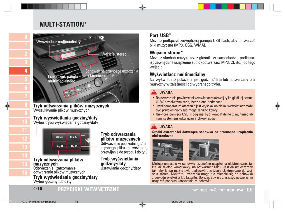 manual  SsangYong Rexton II 2 instrukcja / page 72