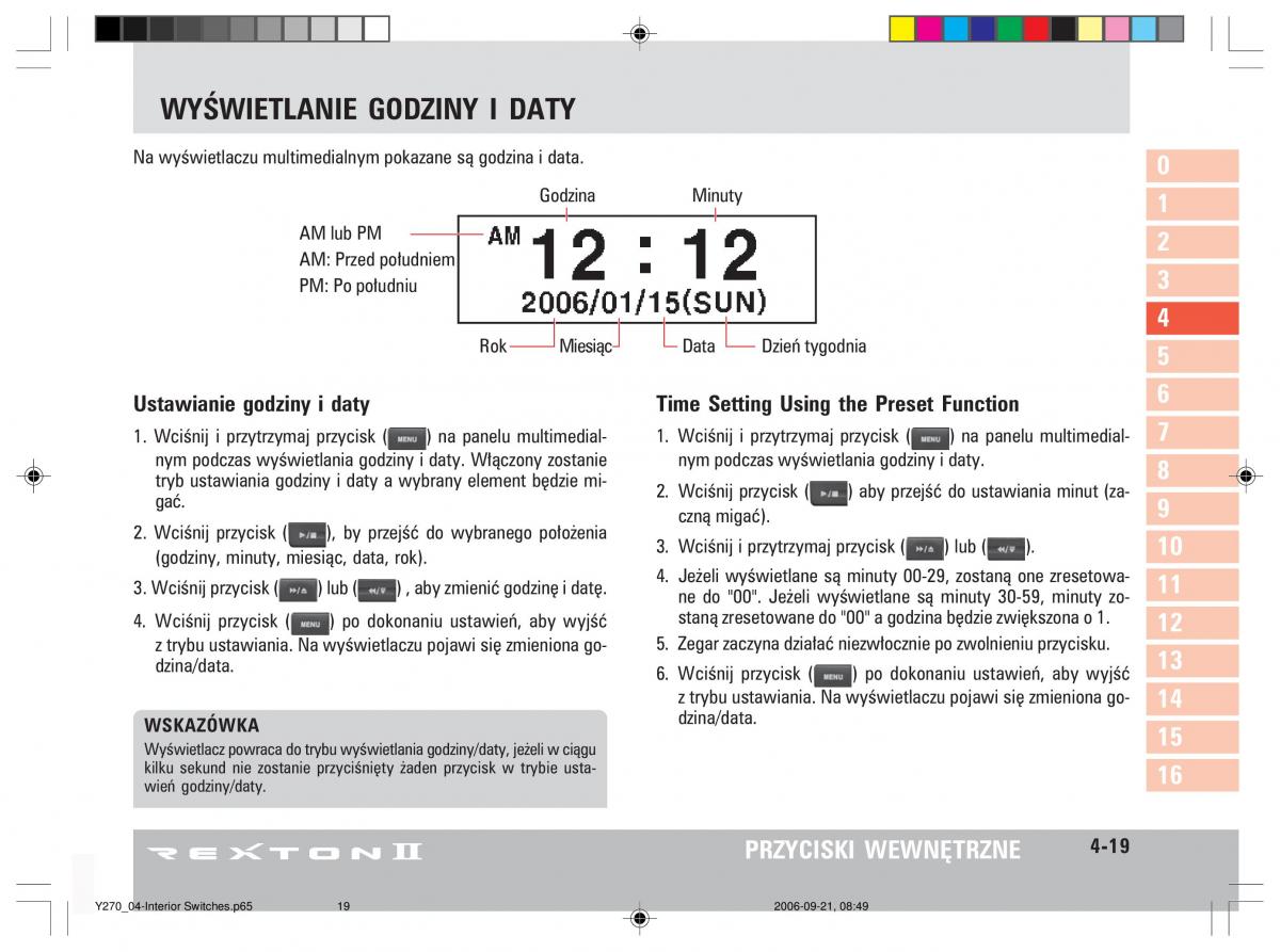 manual  SsangYong Rexton II 2 instrukcja / page 73