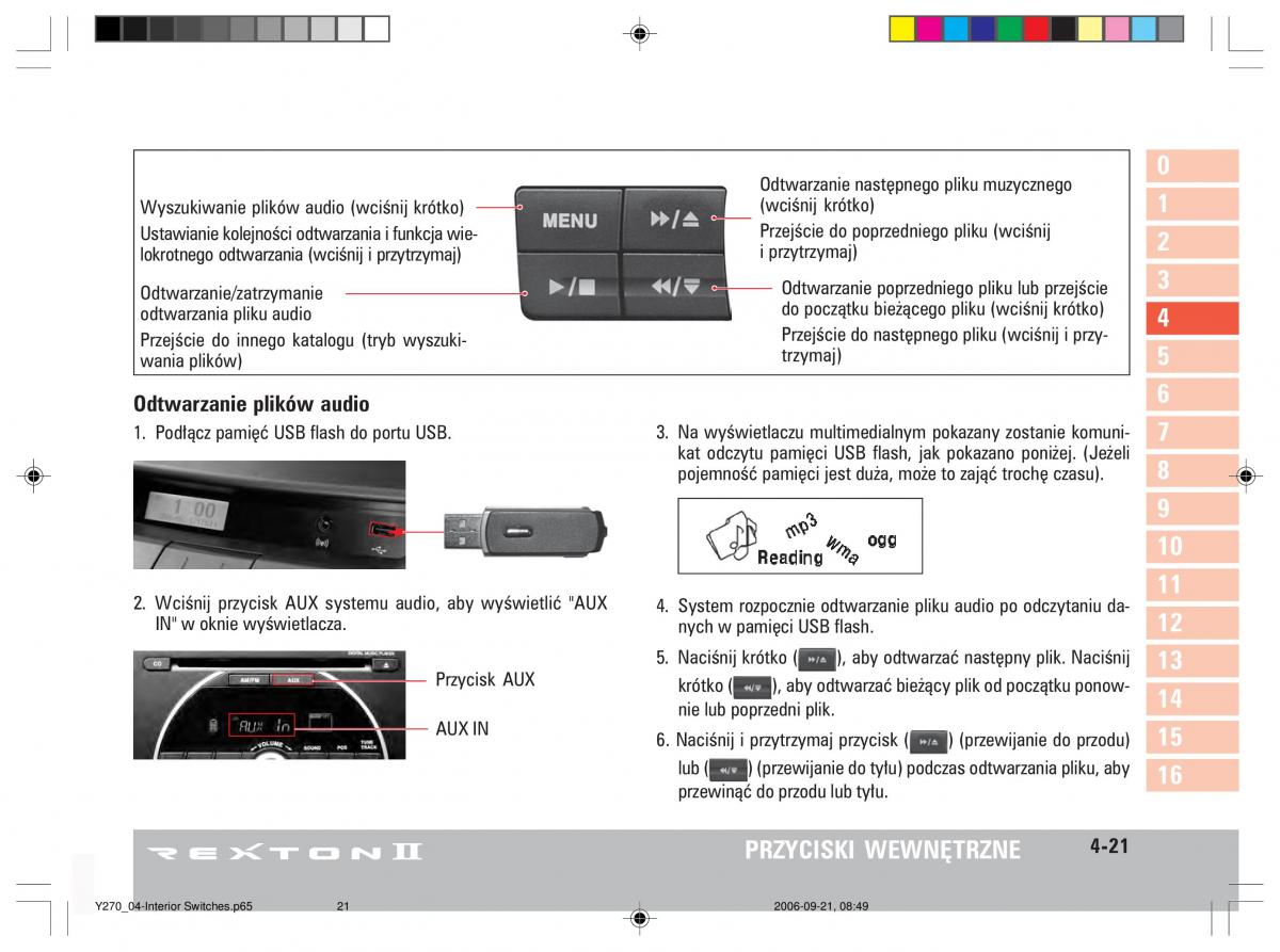 manual  SsangYong Rexton II 2 instrukcja / page 75