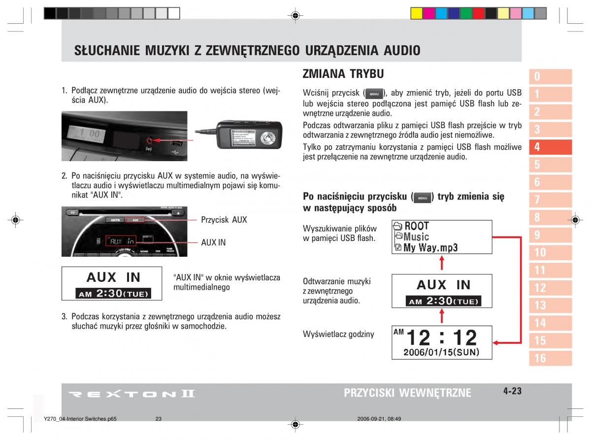 manual  SsangYong Rexton II 2 instrukcja / page 77