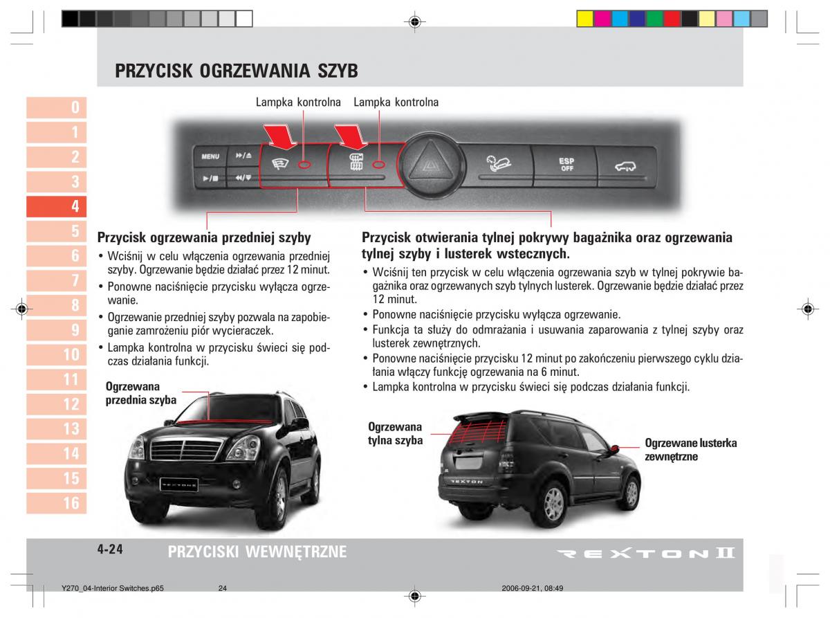 manual  SsangYong Rexton II 2 instrukcja / page 78