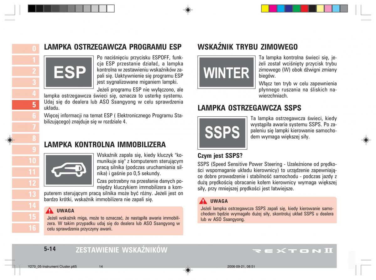 manual  SsangYong Rexton II 2 instrukcja / page 104