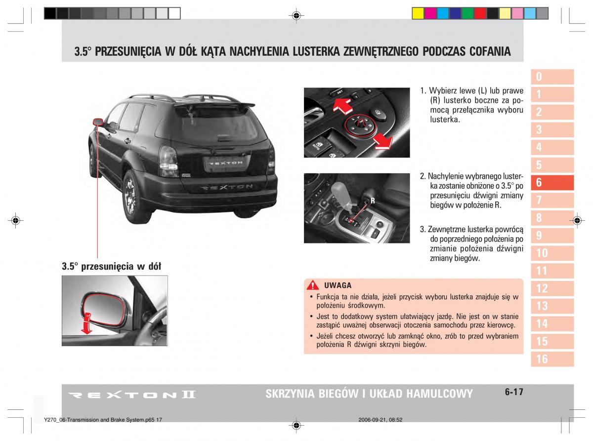 manual  SsangYong Rexton II 2 instrukcja / page 127