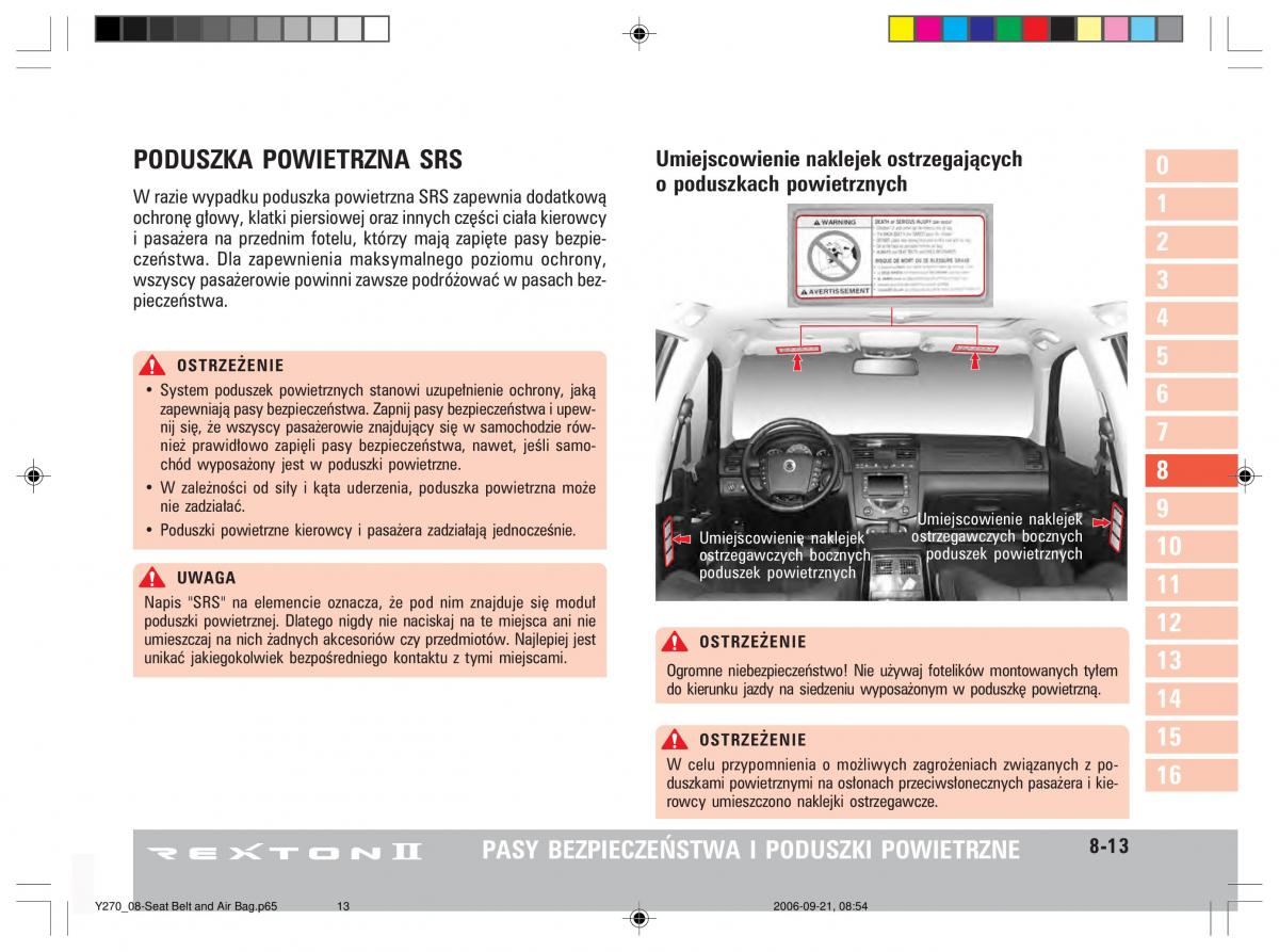 manual  SsangYong Rexton II 2 instrukcja / page 161