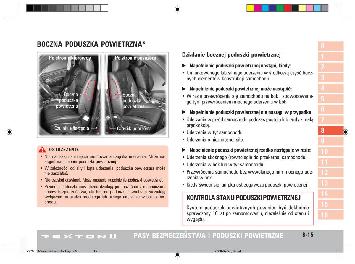 manual  SsangYong Rexton II 2 instrukcja / page 163