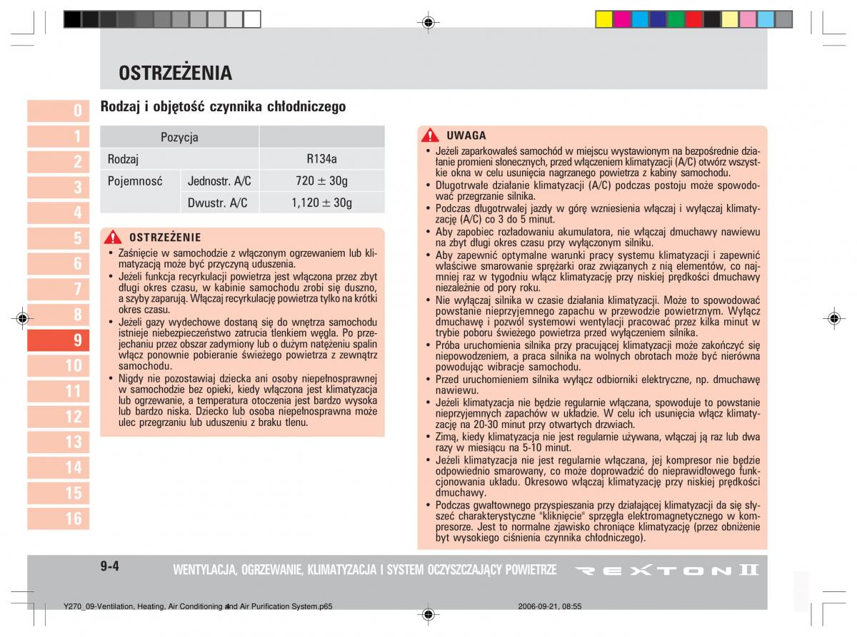 manual  SsangYong Rexton II 2 instrukcja / page 169