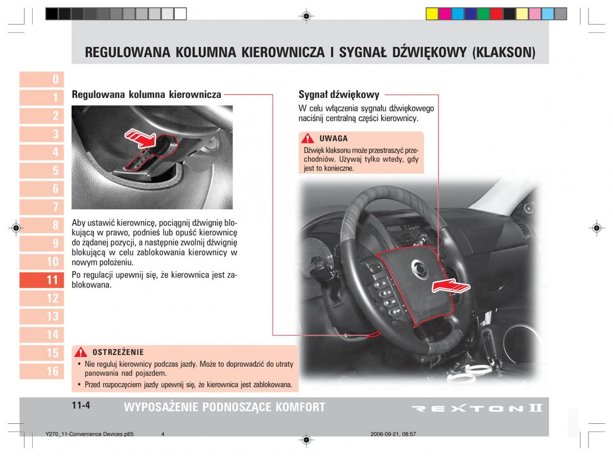 manual  SsangYong Rexton II 2 instrukcja / page 189