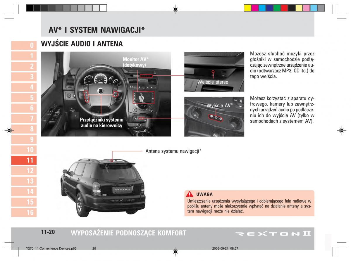 manual  SsangYong Rexton II 2 instrukcja / page 205