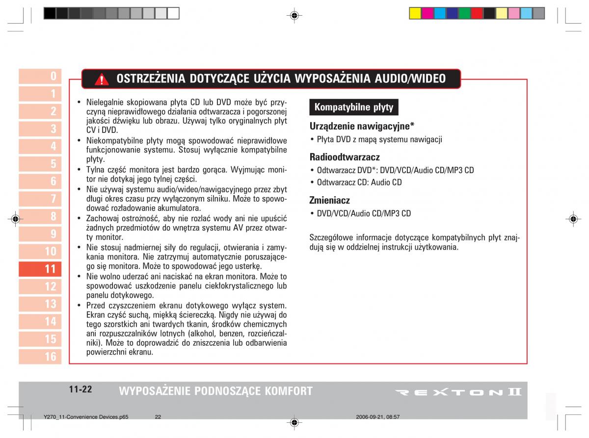 manual  SsangYong Rexton II 2 instrukcja / page 207