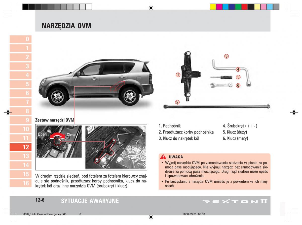 manual  SsangYong Rexton II 2 instrukcja / page 213