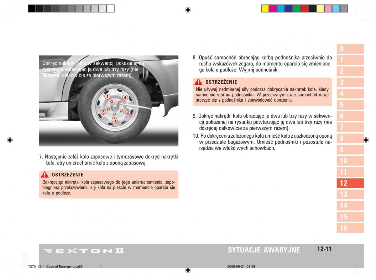 manual  SsangYong Rexton II 2 instrukcja / page 218