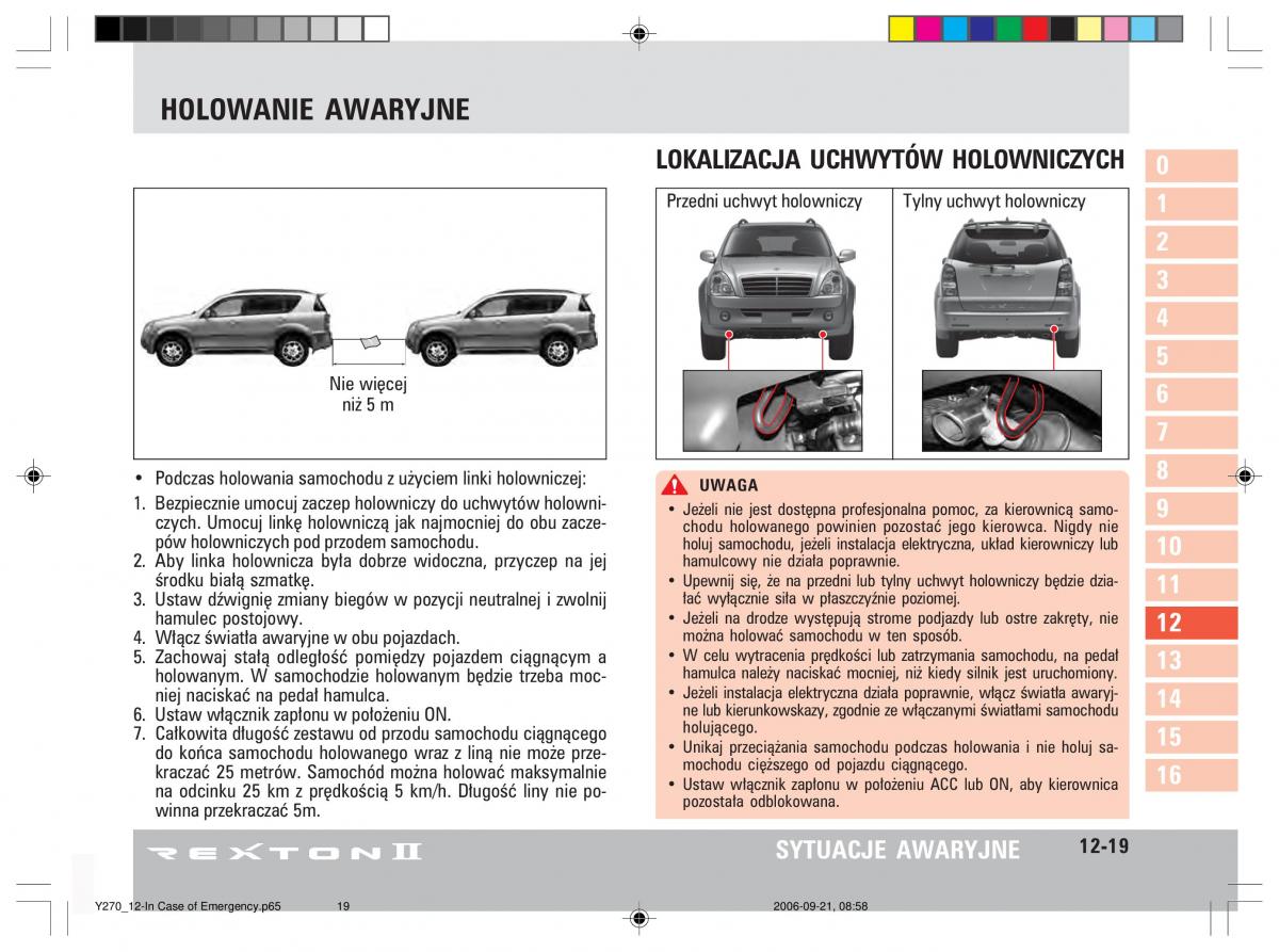 manual  SsangYong Rexton II 2 instrukcja / page 226